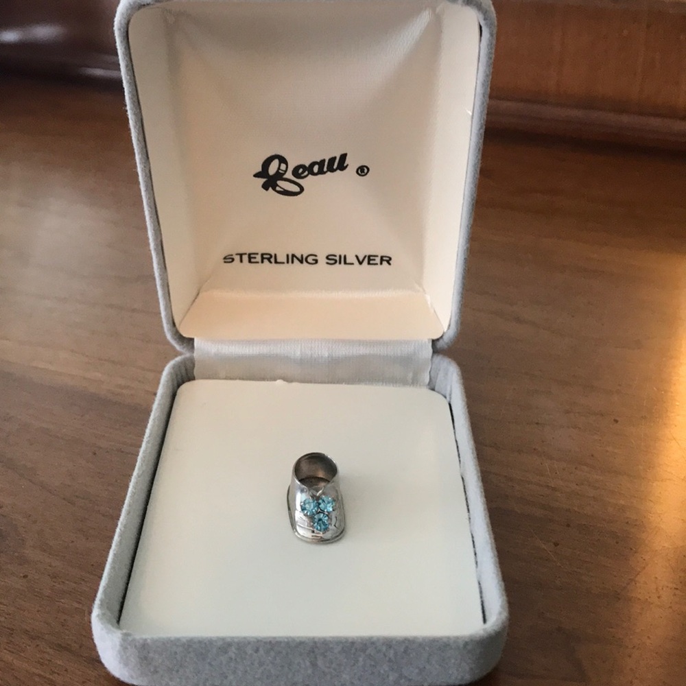 Beau Sterling Silver March Birthstone